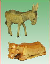 Esel & Ochs - Farbig 12cm