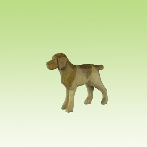 Jagdhund - passend zu Figuren - Natur 7cm