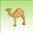 Kamel, stehend, runde Decke, rot - Farbig - 9cm